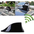 thumbnail image 1 of Antena de coche universal en forma de aleta de tiburón - Antena de radio Fm con base adhesiva impermeable (negro). Afortunado Sencillez, 1 of 5
