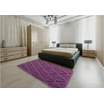 thumbnail image 5 of Ahgly Company Machine Washable Indoor Rectangle Transitional Orchid Purple Area Rugs, 7' x 9', 5 of 7