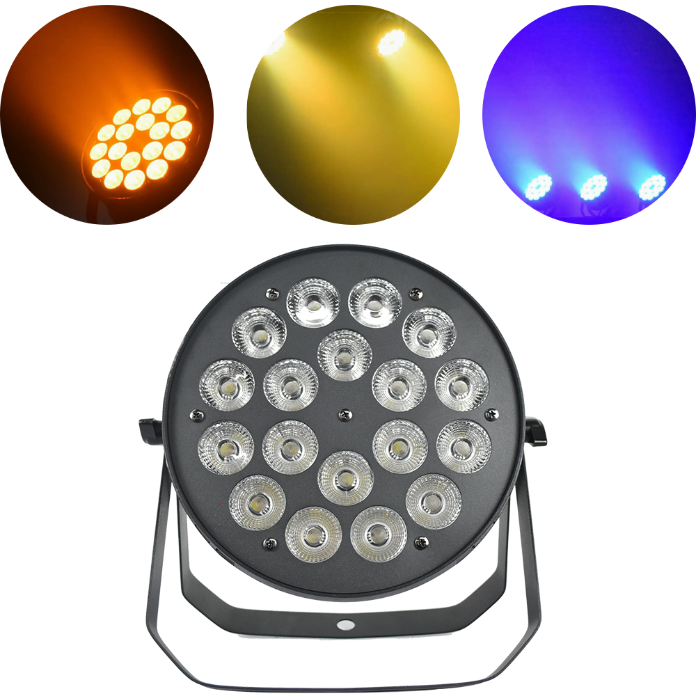 Visual Show 180W LED Par Light Indoor DJ Stage Effect Light RGBWAUV 6in1 Color Mixing DMX Control Holiday Light for Party Show