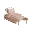 thumbnail image 4 of Muebles de casa de muñecas en miniatura en miniatura 1:12 accesorios de dormitorio de casa de muñecas realista con ropa de cama para jugar, 4 of 8