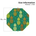 thumbnail image 2 of Zufioo Pineapples1 Print Leather Coaster Set, Decorative PVC Coasters 4-pack - Scald and Stain-resistant, Suitable for Home, Cafes, Restaurants-Octagon, 2 of 6