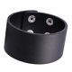 thumbnail image 1 of Pulsera ajustable jinwen de una sola capa Punk PU Negro, 1 of 8