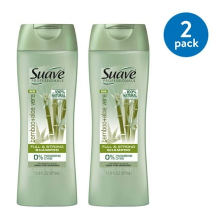 Suave Professionals Bamboo + Aloe Vera Full and Strong Shampoo, 12.6 oz (2 Pack)