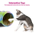 thumbnail image 6 of KANCOKIT Cat Tunnel Bed with Mat, Collapsible 3 Way Cat Play Tube Condo Toy with Peek Hole Fun Ball Indoor Outdoor Soft Hideout Exercising Playground for Pet Dog Kittens Kitty Rabbits, 6 of 9