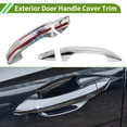 thumbnail image 3 of Cubierta de manija de puerta exterior trim frontal izquierda, frontal derecha, trasera izquierda, trasera derecha para Chevy Silverado 1500 2020-2022 ABS 1 juego, 3 of 7