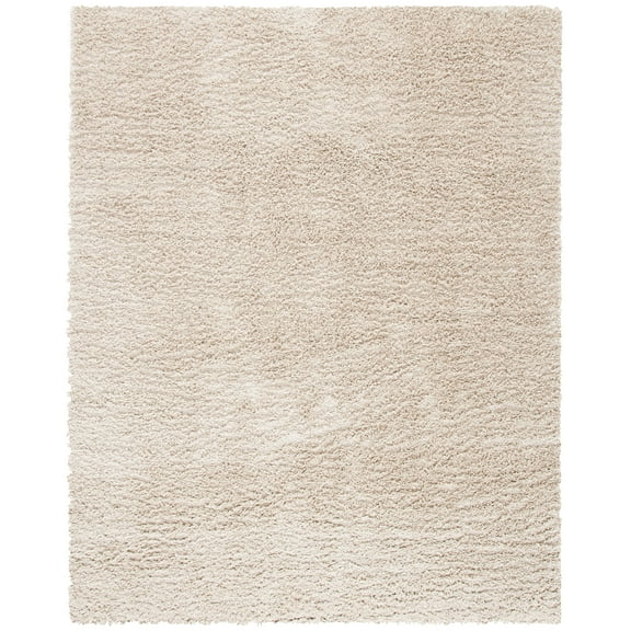 SAFAVIEH August Sophia Solid Shag Area Rug, Beige, 9' x 12'