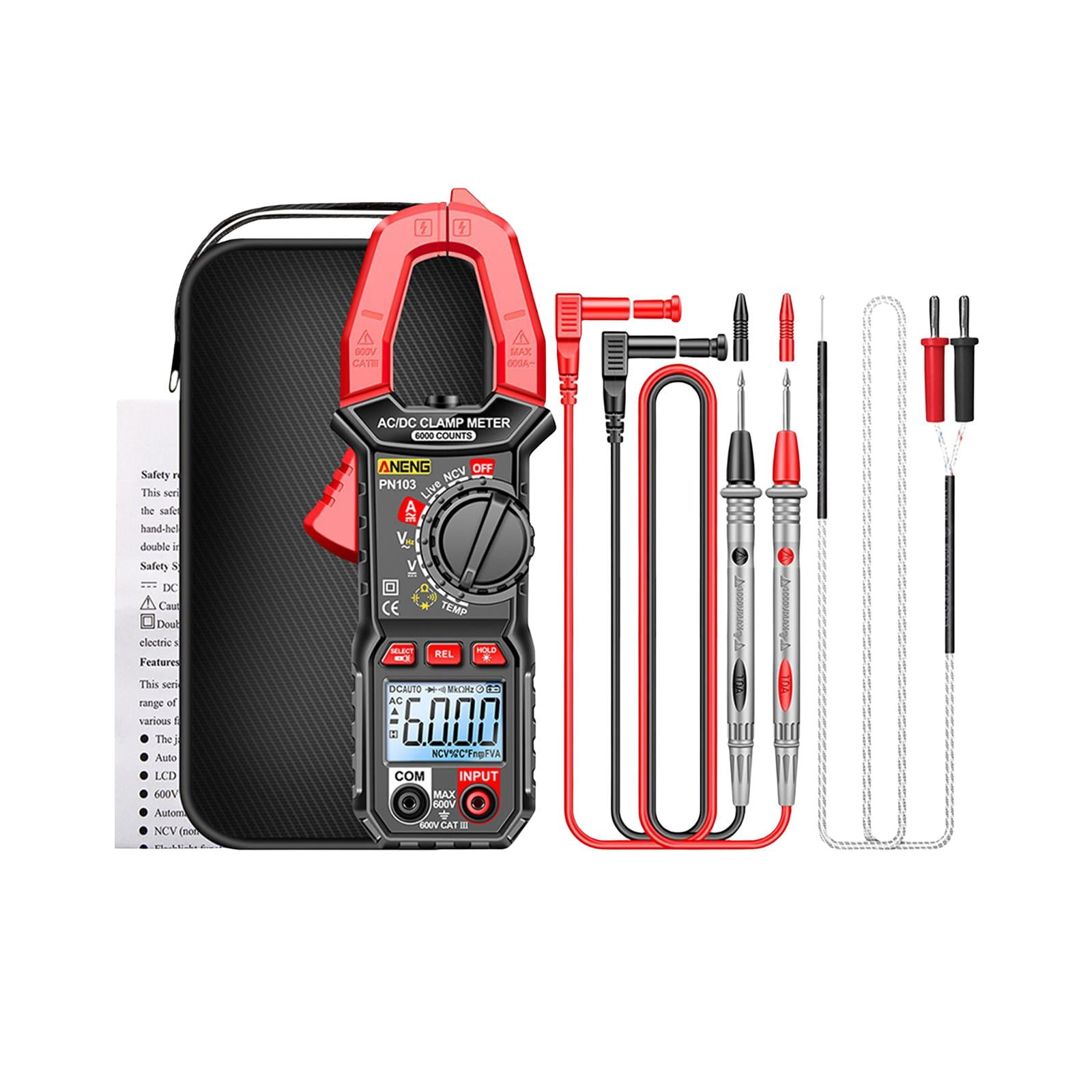 Digital Clamp Meter DC Current Professional Multimeter 6000 Counts