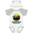 thumbnail image 3 of Inktastic Yellowstone National Park with Bear Mountains and Trees Cricle Boys or Girls Baby Bodysuit, 3 of 5