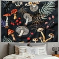thumbnail image 2 of BCIIG Mushrooms Leaves Berries Tapestry Wall Hanging Unique Style for Home Decor - Graphic Tapestries for Living Room Bedroom 40x30inch, 2 of 6