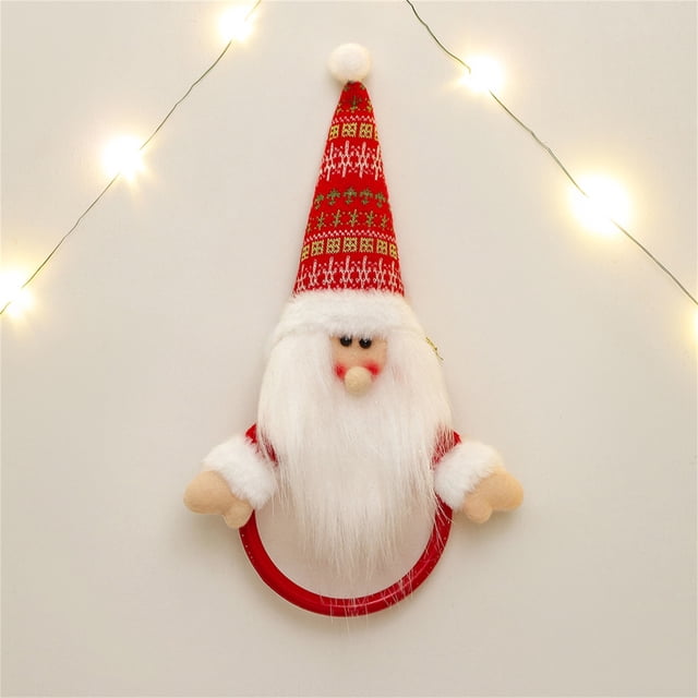 Fiudx Perchero Navideño para Toallas, Decoración Festiva para El Hogar, Ligero y Portátil, Perfecto para Decorar Árboles y Regalos, Ideal para Escenas Festivas, Año Nuevo, Incluye Cuerda para Colgar,
