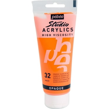 Pebeo Studio Acrylic, 100ml, Cadmium Orange Hue