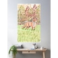 thumbnail image 2 of Forest Fox Poster Wall Art, Modern Wall Decor For Living Room Bedroom, 24x36 UNFRAMED, 2 of 3