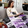 thumbnail image 3 of Yibo Christmas Bonus Mom Gifts Blanket Flannel Soft and Comfortable Anti-static Bed Sofa Blanket, 3 of 7