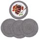 thumbnail image 1 of Tapete para mesa redonda de hilo de algodón, plato hondo antideslizante tejido a mano, tapete para cuenco, aislamiento térmico para tazas, 1 of 6