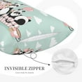 thumbnail image 5 of Bixox Cute Panda Printed Pillow Protector,Super Soft Ideal for Home,Guests,Rentals - 16"x24", 5 of 8