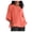 Pink, variant on Staron Women Linen Blouse Drop Shoulder Round Neck 3/4 Sleeve Solid Casual Boho Vacation Beach Loose Tunic Tops, Blue 3XL