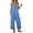 Floral Blue, variant on Wide Leg Jumpsuits for Women Casual Overalls Sleeveless Vacation Outfits One Piece Boho Printed Romper with Pocket