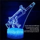 thumbnail image 5 of Serie De Juegos Móviles Lámpara De Cabecera Holograma 3D Ilusión Luz Nocturna Con Control Remoto Yuarrent HA016059-00, 5 of 7