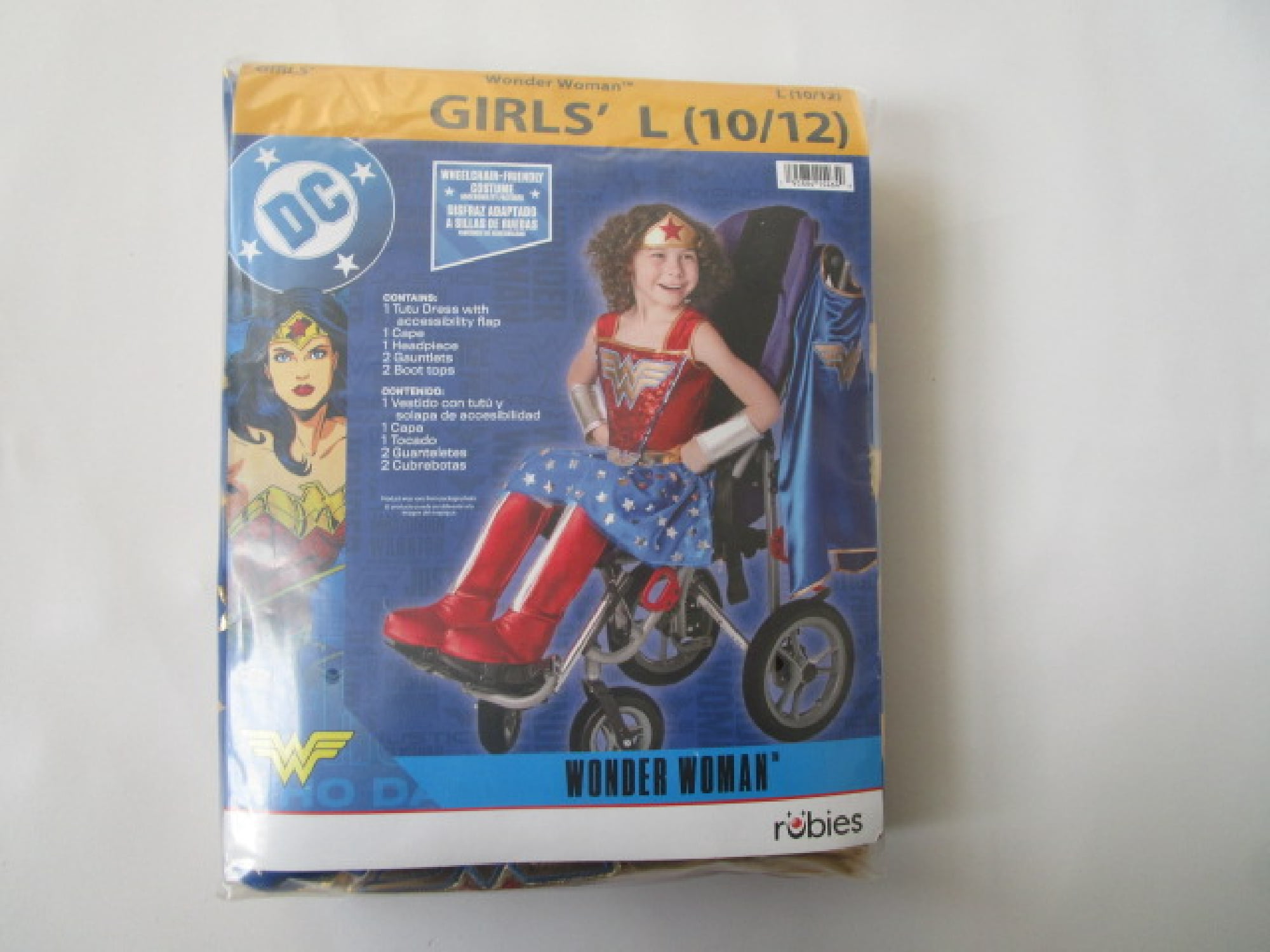 DC Wonder Women Adaptive Halloween Costume for Children, Girl's Size S (6/6x), by Rubies