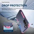 thumbnail image 6 of Mantto for Samsung Galaxy S23 Plus Case, Heavy Duty Shockproof Drop Protective Hybrid 3 Layer Full Body Rugged Military Grade Protection Phone Covers for Samsung Galaxy S23 Plus, 
Blue+Pink, 6 of 7