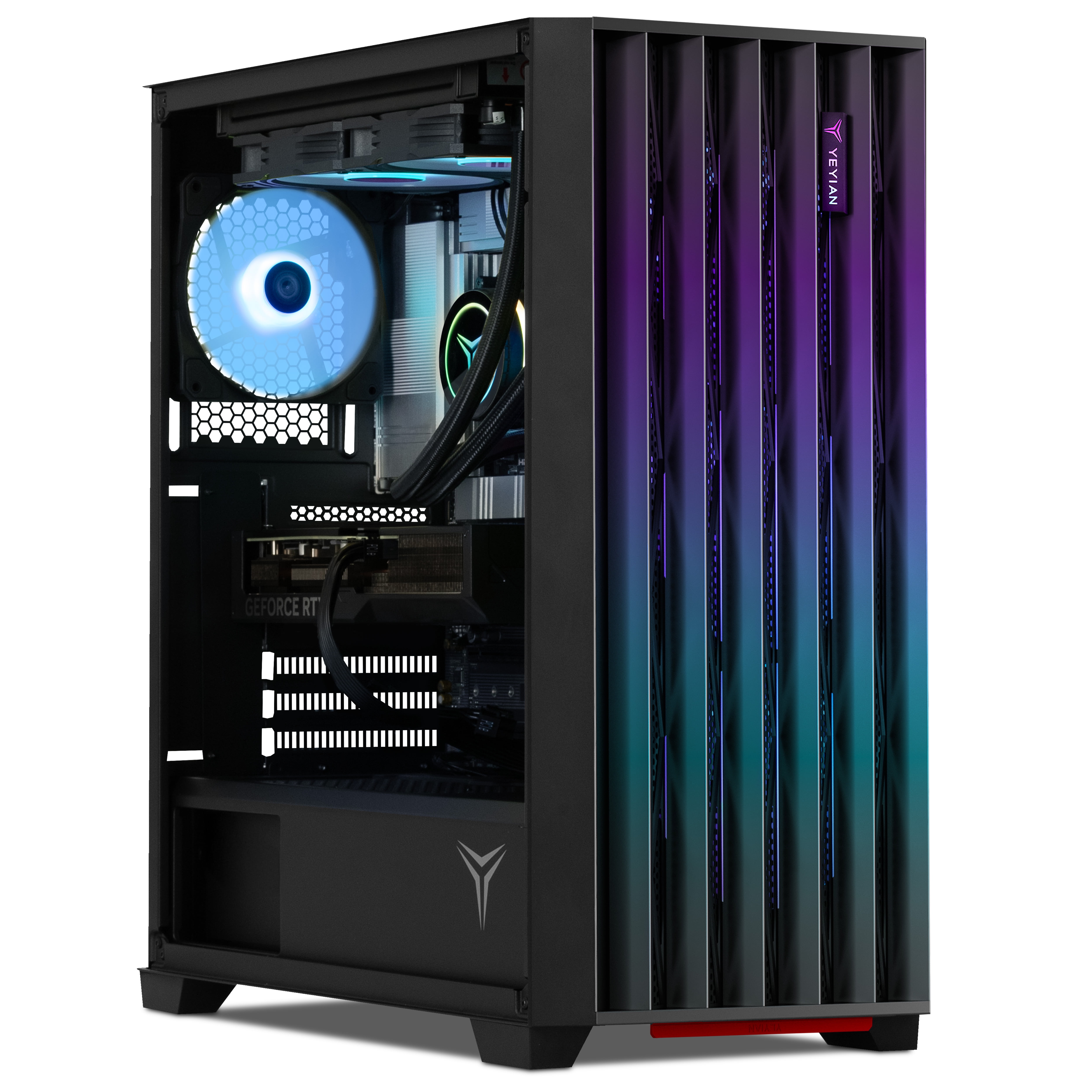 YEYIAN Phoenix Mesh 970XC-5701N Gaming PC – AMD Ryzen 7 9700X, RTX 5070, 32GB DDR5, 1TB NVMe Gen4 SSD, B650 Wi-Fi, 750W 80+ Gold, AIO 240mm Cooling