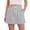 Gray, variant on Girls Mini Skorts Cotton Breathable Elastic Waist with Pocket Summer Casual Sports Skorts Green Size 8