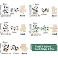 thumbnail image 2 of 1 Box 30Pcs 5 Styles Panda Charms Cute Animal Charm Bulk Alloy Metal Enamel Bear Sports Charm for Jewelry Making Charms Supplies DIY, 2 of 9