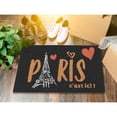 thumbnail image 6 of Evideco Black Paris Natural Coir Door Mat 24x16 Inches - Indoor Outdoor - Front Door Mat for Entryway, Porch, Patio, 6 of 8