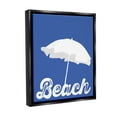 thumbnail image 4 of Stupell Industries Vintage Beach Umbrella Nature Painting Black Floater Framed Canvas Art Print Wall Art, 17 x 21, 4 of 10