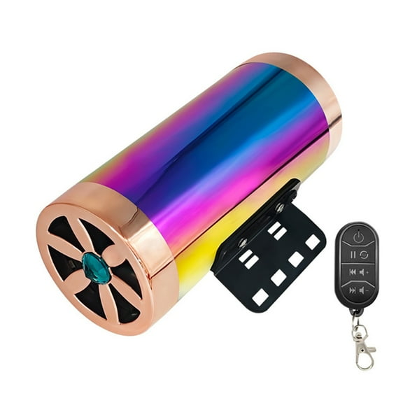 Versatile Subwoofer with Integrated Colorful LED Lights Motorcycle Sound Speakers for Motorcycle Bikes