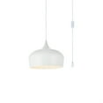 thumbnail image 3 of Living District LDPG2003WH Nora 1 Light Plug-In Pendant, White, 3 of 4