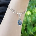 thumbnail image 3 of I Don't Belong in a Tank Orca Whale Funny Humor Antiqued Bracelet Pendant Zipper Pull Oval Charm with Lobster Clasp, 3 of 4