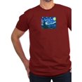 thumbnail image 1 of CafePress - Van Gogh Starry Night T Shirt - Men's Fitted T-Shirt, 1 of 1