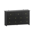 thumbnail image 6 of YouTrend 7 Drawer Dresser, Modern Black Chests of Drawers Wood Adult Storage Cabinet for Bedroom Living Room Hallway, 6 of 11