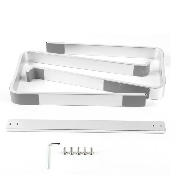BuyWeek Support pour Ordinateur Portable, Support pour Ordinateur Portable de Bureau en Alliage d'Aluminium Support pour Ordinateur Portable pour Bureau à Domicile Argent
