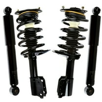 AutoShack Front Complete Strut & Coil Spring Assembly with Rear Shock Absorbers Set for Pontiac Aztek 2002-2007 Buick Rendezvous | Full-vehicle Suspension System Replacement Kit CST100346-KS054