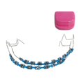 thumbnail image 1 of Accesorios de práctica de decoración temporal Cadena de tirantes de moda DIY Decorativo con azul, 1 of 9