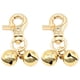 thumbnail image 1 of Methold Llaveros prácticos de cobre con campanas para perros, colgante de Triple campana para perro, fácil de colocar y quitar, 2 uds. Suministros para perros Oro, 1 of 6