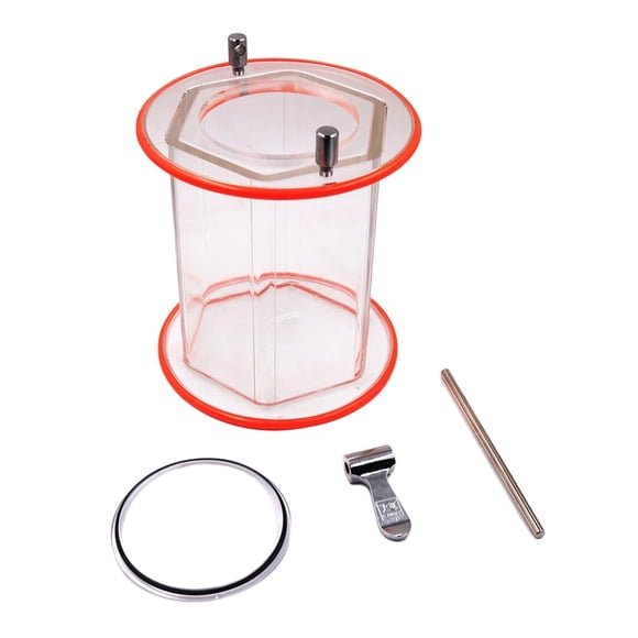 Inteprter 14.5cm Drum Jewelry Polishing Finishing Machine Clear Capacity Large Suministros de limpieza para el hogar