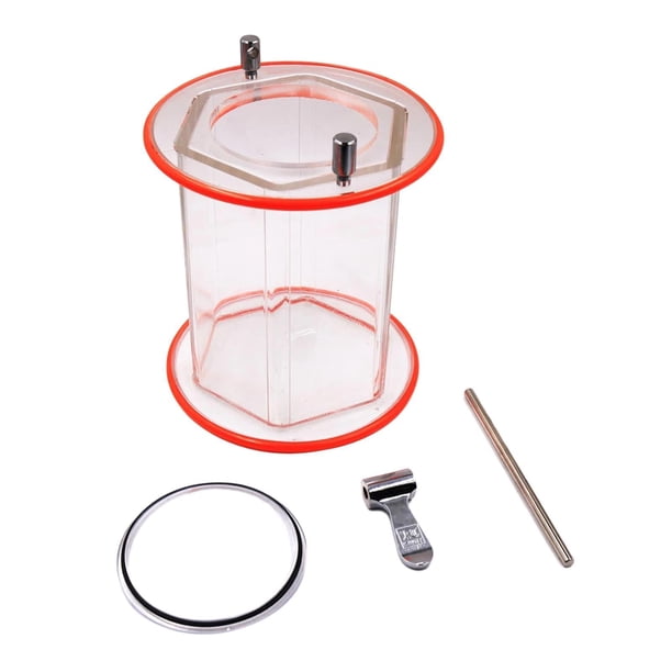 Injueey capacidad grande del claro de pulido de la máquina del acabado de la joyería del tambor de barril del 14.5cm Suministros de limpieza para el hogar