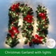 thumbnail image 3 of Guirnalda de luces navideñas de 270 cm, funciona con pilas, guirnalda de luces LED, decoración navideña para puertas, 3 of 5