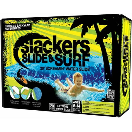 Slackers Slide and Surf Screamin 20' Water Slide Toy