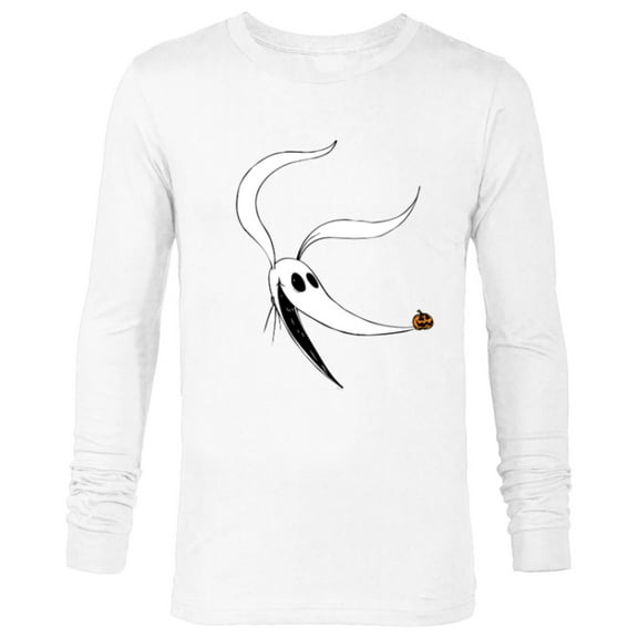 Disney The Nightmare Before Christmas Zero Dog Big Face - Long Sleeve T-Shirt for Men - Customized-White