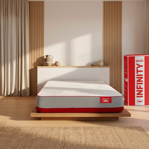 Colchón Atlas Infinity Matrimonial 20 cm Firmeza Media en Caja