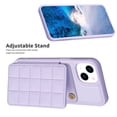 thumbnail image 6 of SaniMore for iPhone 14 (6.1" 2022) Case, Flip PU Leather Diamond-Shaped with Built-in Card Slots, Kickstand and Shockproof Anti-drop Phone Case for iPhone 14 Wallet Shell, Purple, 6 of 8