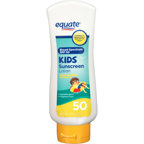Equate Kids Sunscreen Lotion, SPF 50, 8 fl oz