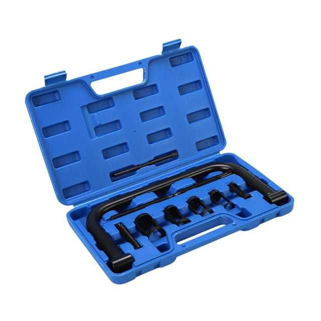 Válvula de 10 piezas Válvula Spring Compressor Kit Combination Professional para la herramienta de extracción de válvula de equipo de vehículo de Tubo hueco