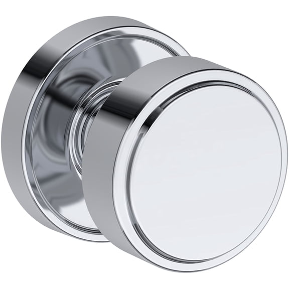 Baldwin Fd.Vas.Rrr Vashon Non-Turning Two-Sided Dummy Door Knob Set - Chrome