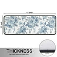 thumbnail image 5 of Kitchen Rugs Sets Of 2,Pioneer Flower Floral Print Pattern Anti Fatigue Kitchen Mat Rugs Non Slip Washable,Decorative Kitchen Floor Mats for Kitchen,Sink,Laundry,17"x47"+17"x47", 5 of 5