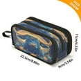 thumbnail image 3 of ALAZA Cow Pencil Case Bag 3 Compartment Pen Pouch Large Storage Holder Box Organizer, 3 of 8